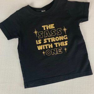 Rabbit Skins Star Wars Sass Is Strong Tee-Size 18M